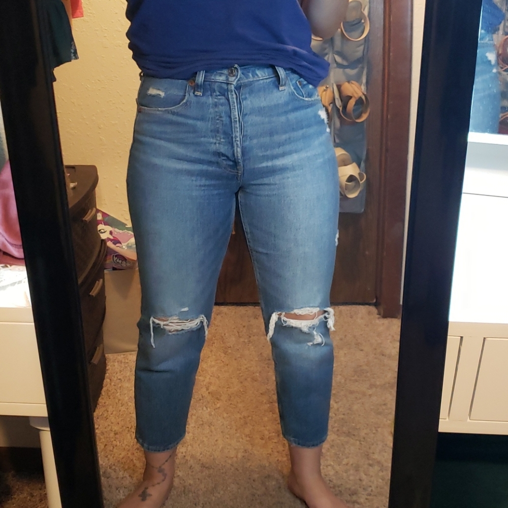 GAP High Rise Straight Jeans